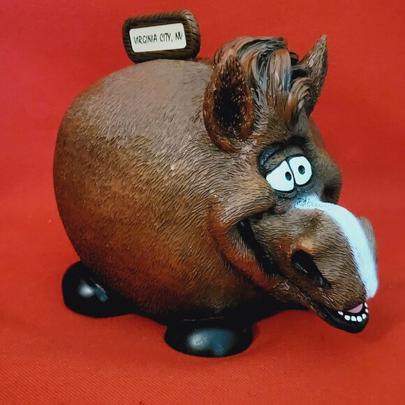 Vintage Swibco Anthropormorphic Horse Coin Bank Resin - Picture 10 of 13